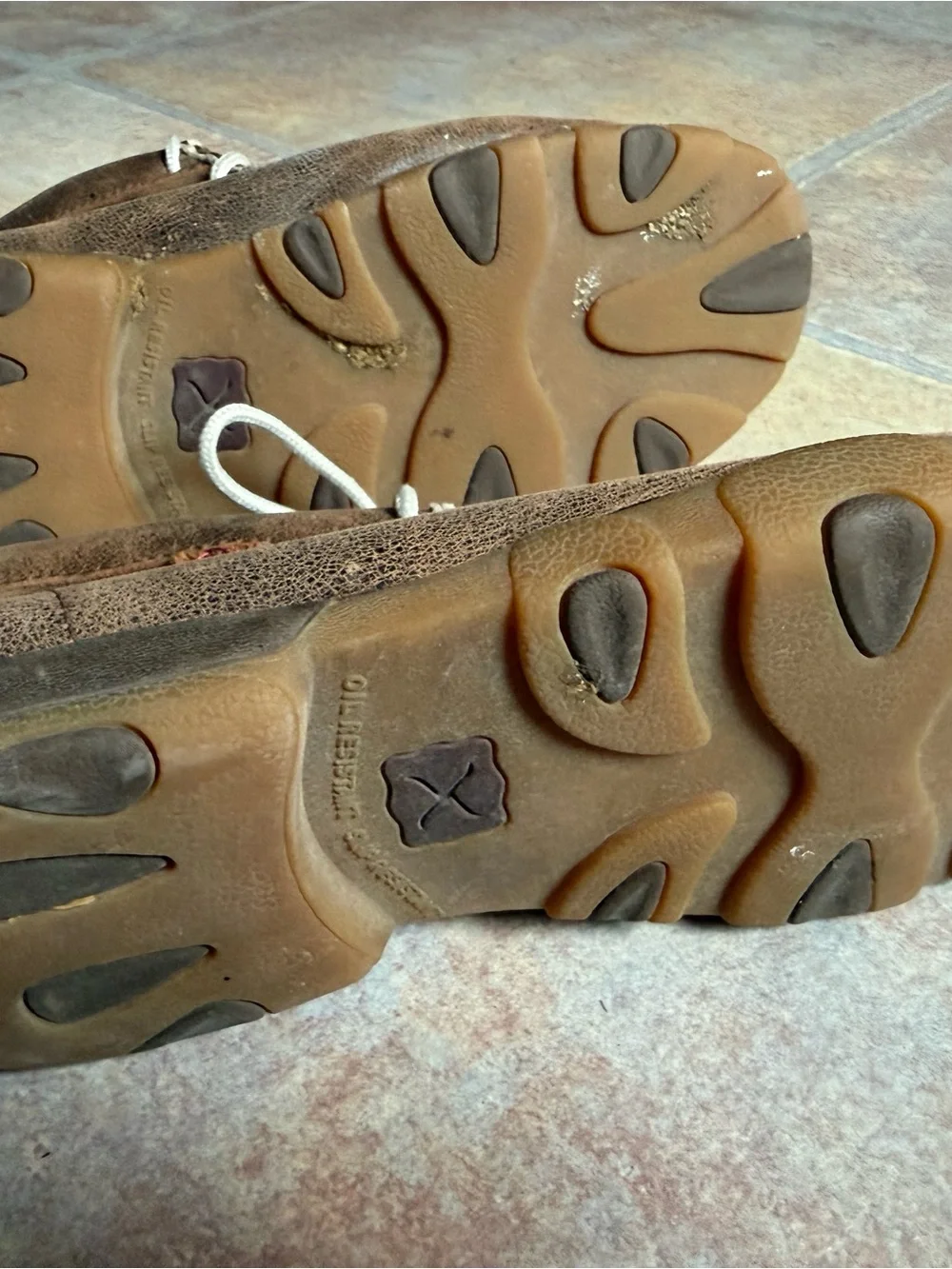 Twisted X Brown and Cream Moc Toe Lace-Up Men's Shoes